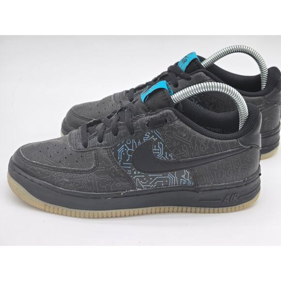 Nike Air Force 1 Space Jam Computer Chip Sneakers Size 5.5Y - Picture 1 of 8